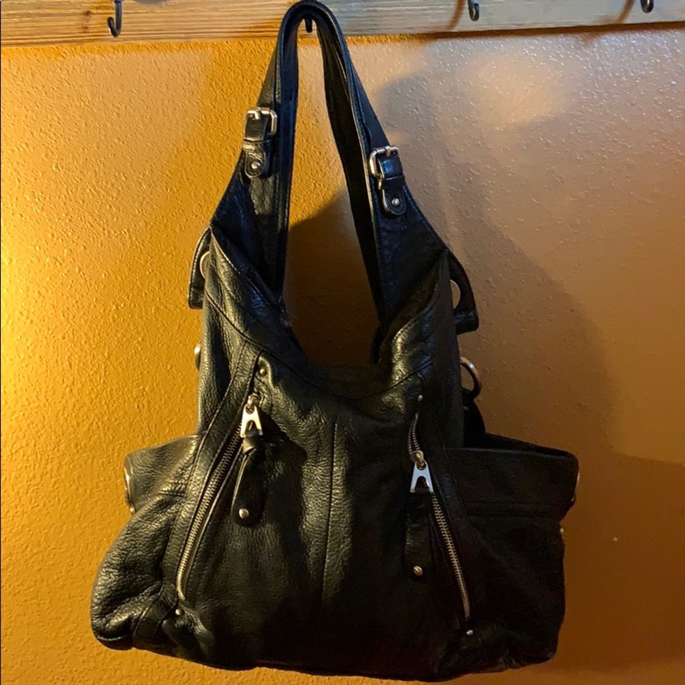 B. Makowsky leather handbag